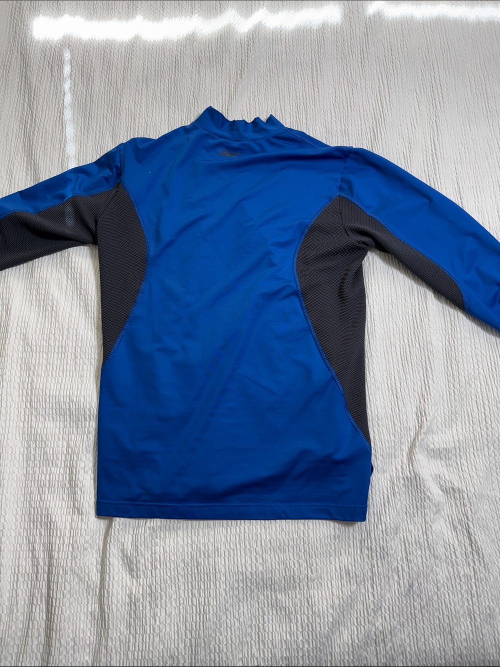 Reebok Blue and Black Long Sleeve Athletic Shirt